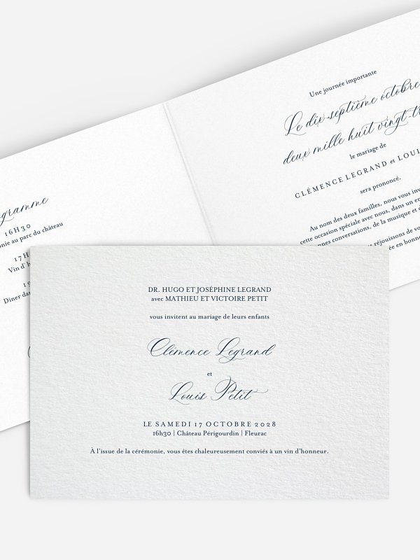 Faire-part de mariage Elégance absolue