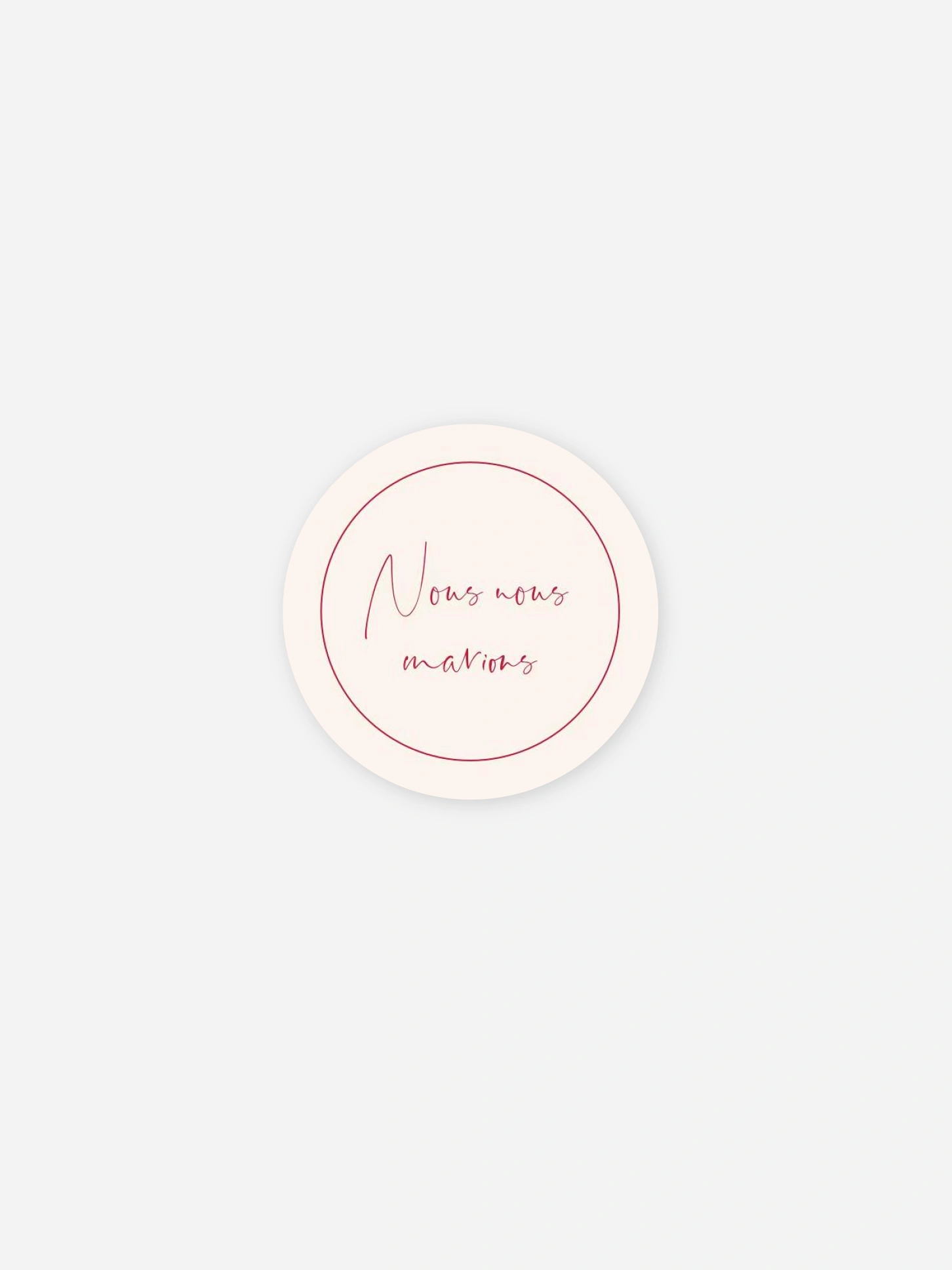 Stickers mariage La couleur de l'amour