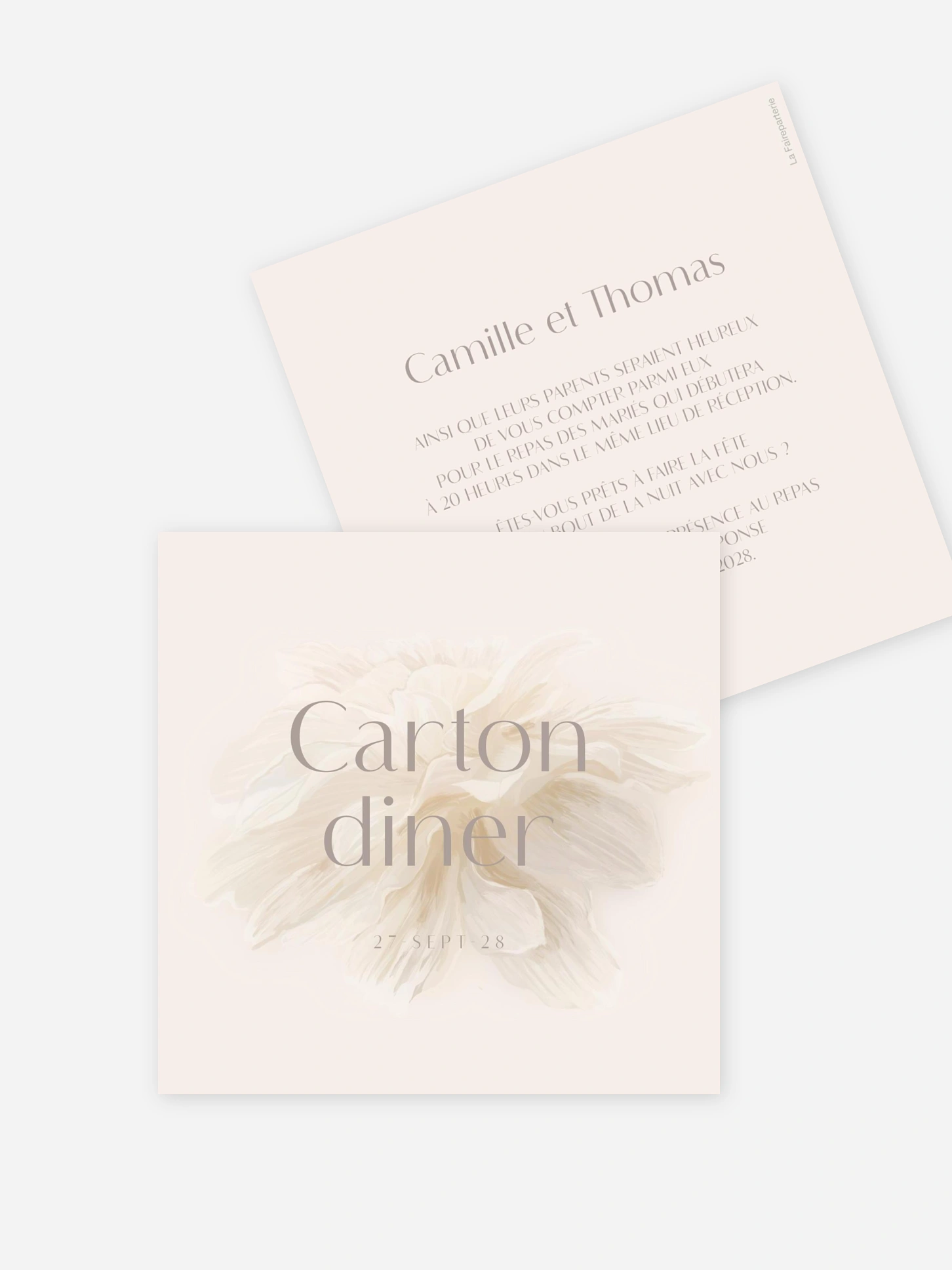 Carton d'invitation Mon tout entier