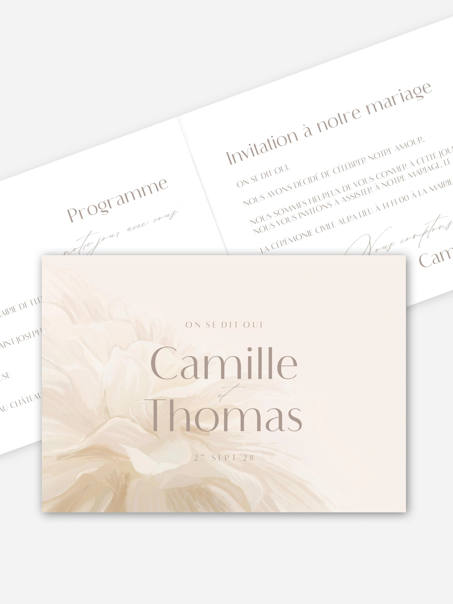 Faire-part de mariage Mon tout entier