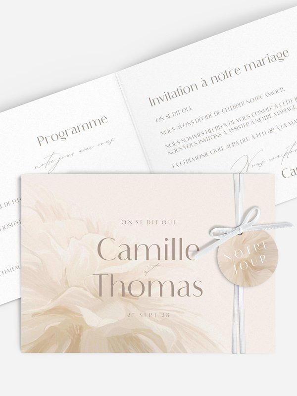 Faire-part de mariage Mon tout entier