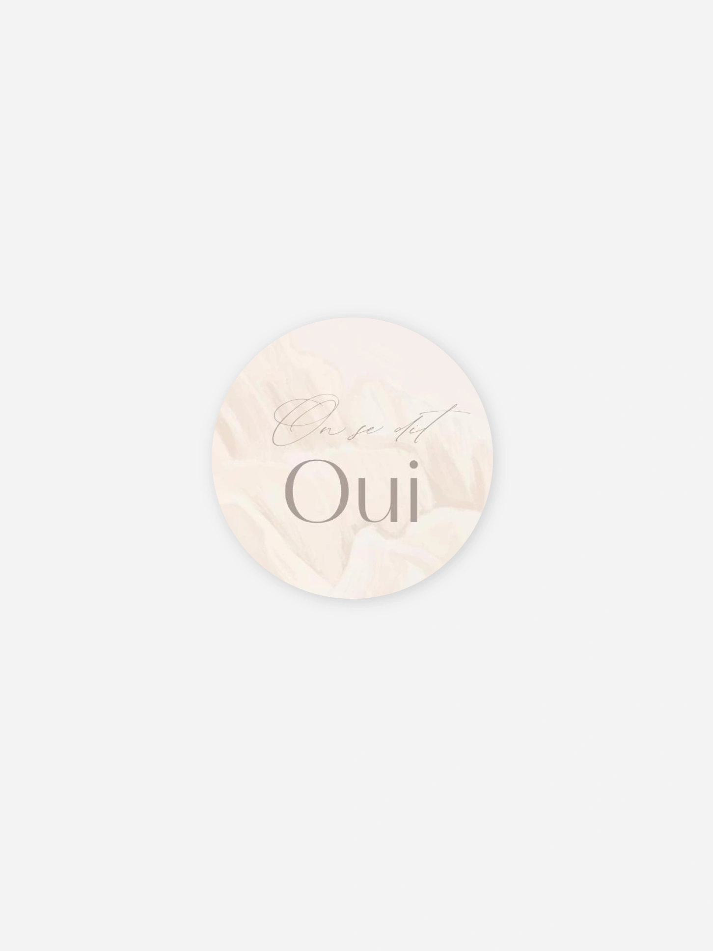 Stickers mariage Mon tout entier