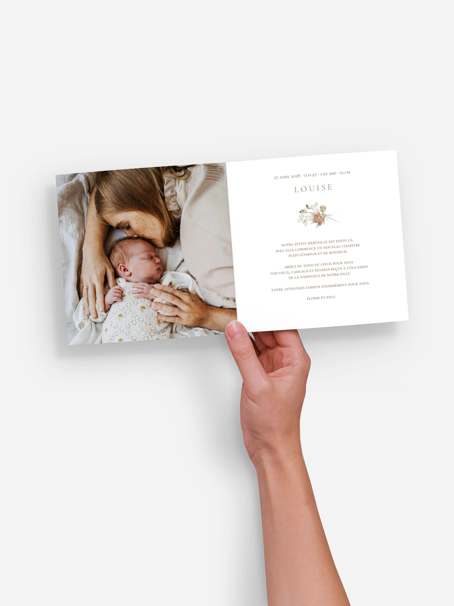 Faire-part naissance Souffle de Boho
