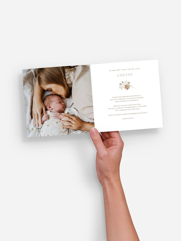 Faire-part naissance Souffle de Boho