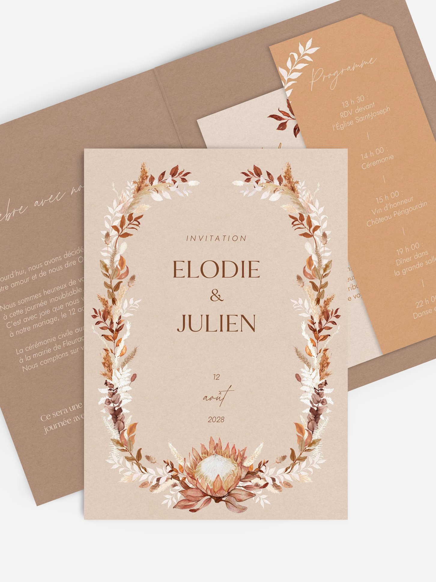 Faire-part de mariage Sunset Promises