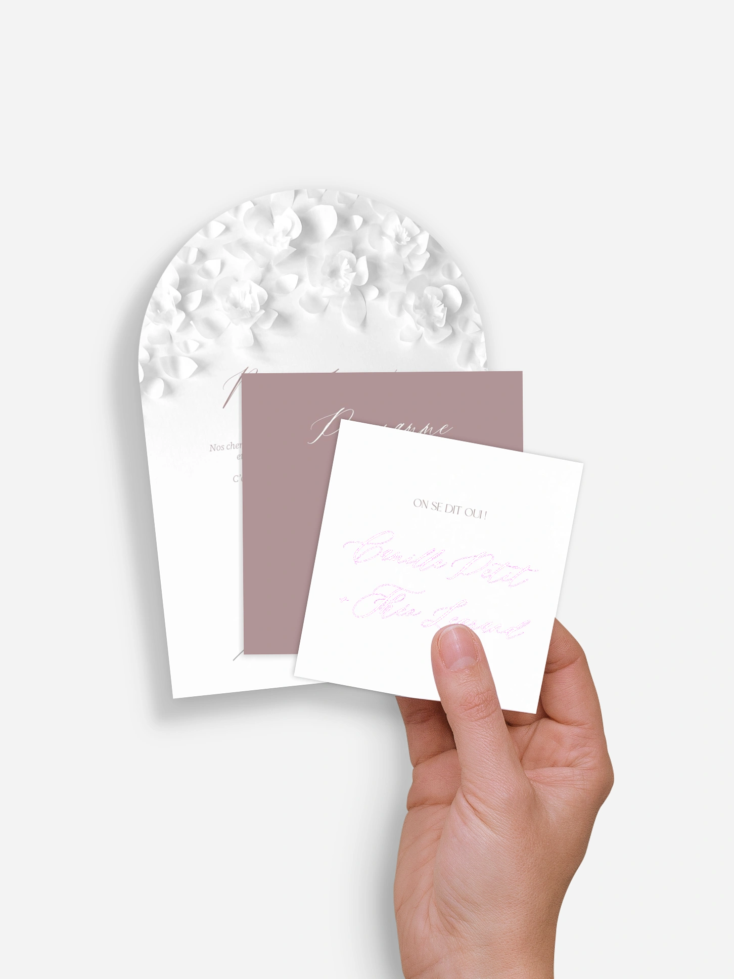 Faire-part de mariage Poème sur papier