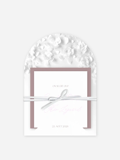 Faire-part de mariage Poème sur papier