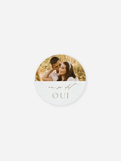 Stickers mariage Initiales