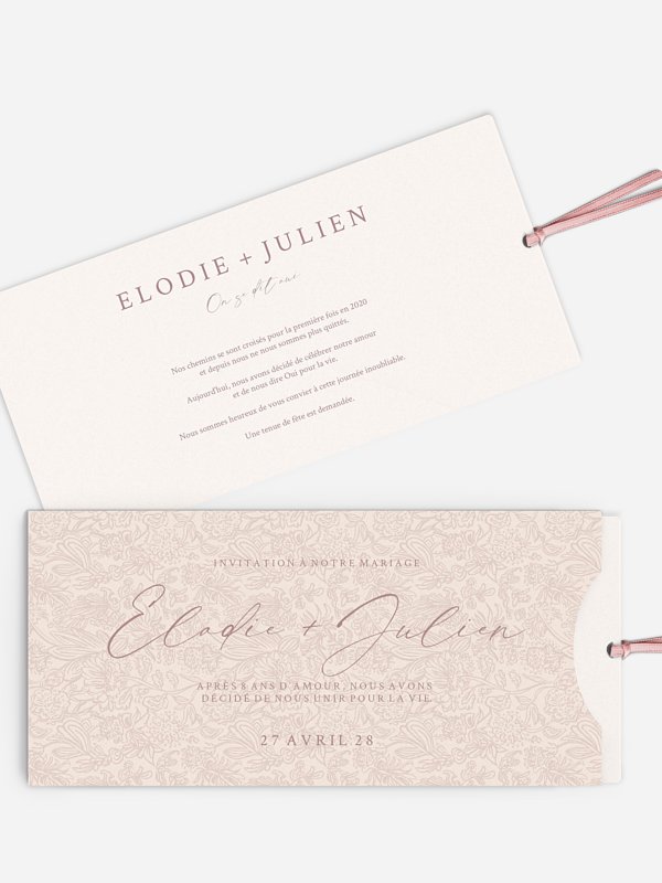 Faire-part de mariage Lignes de vie