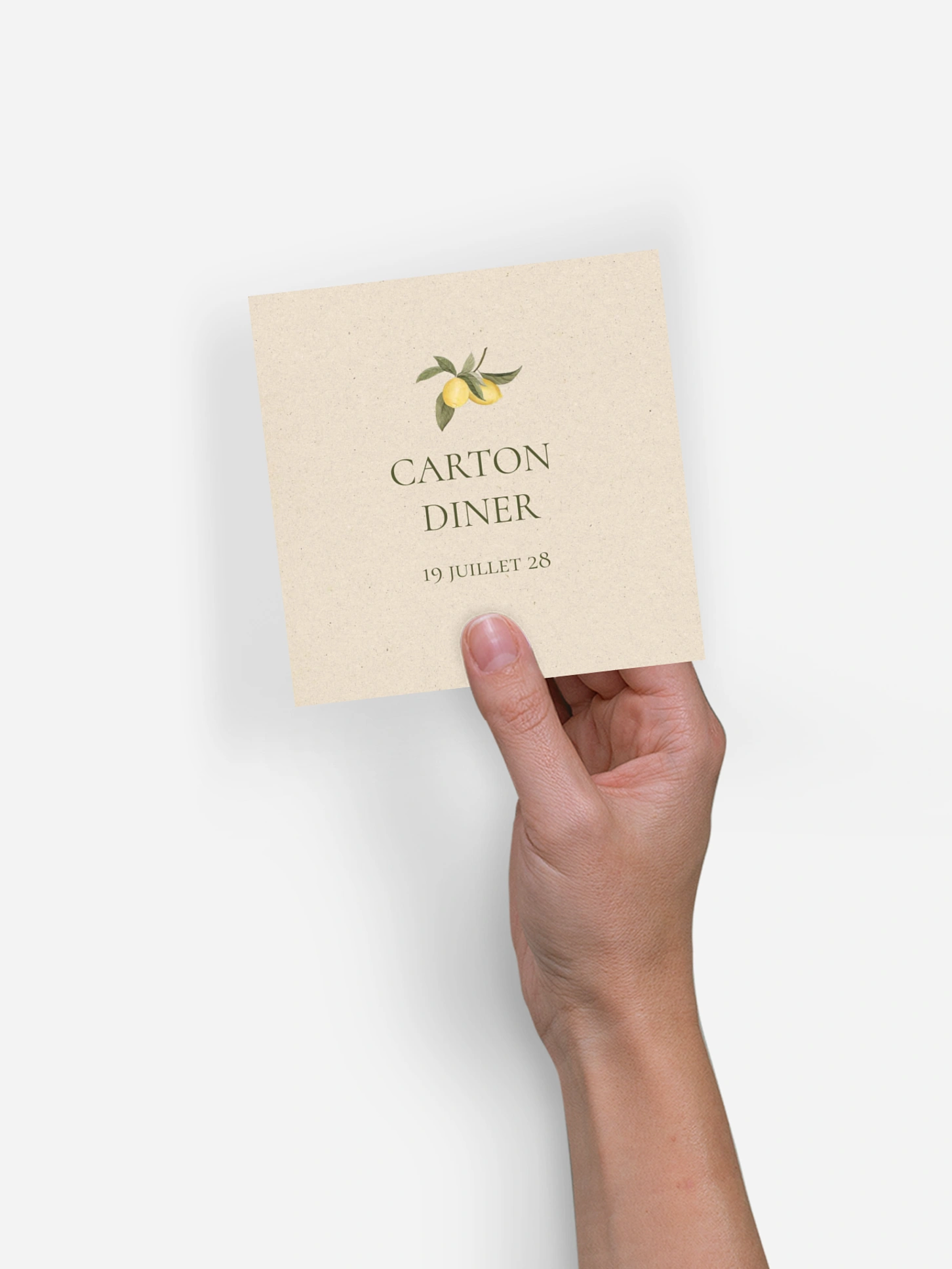Carton d'invitation Citronnade
