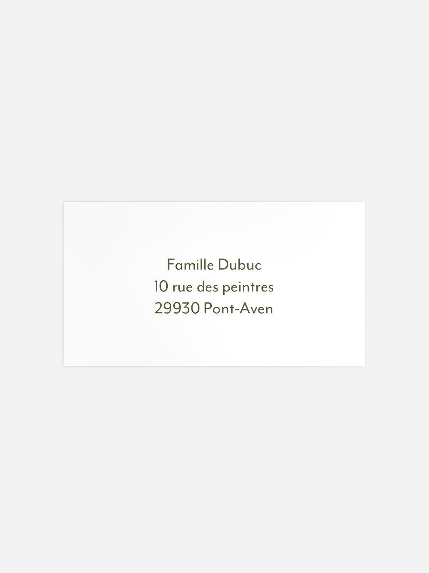 Étiquette destinataire mariage Citronnade