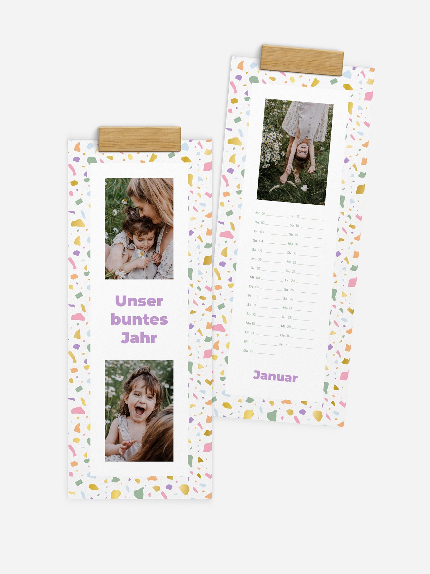 Wandkalender Jahresmosaik