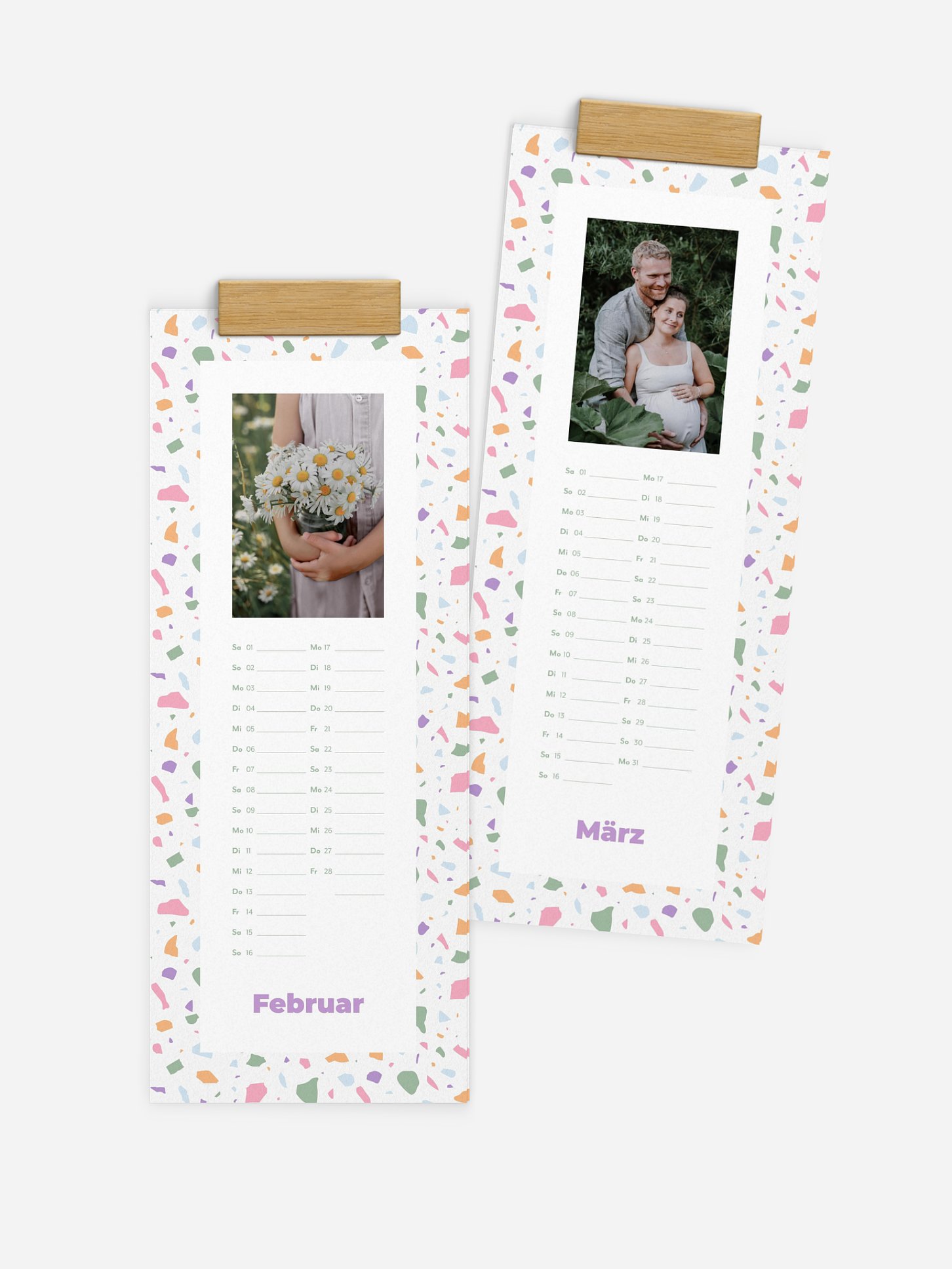 Wandkalender Jahresmosaik