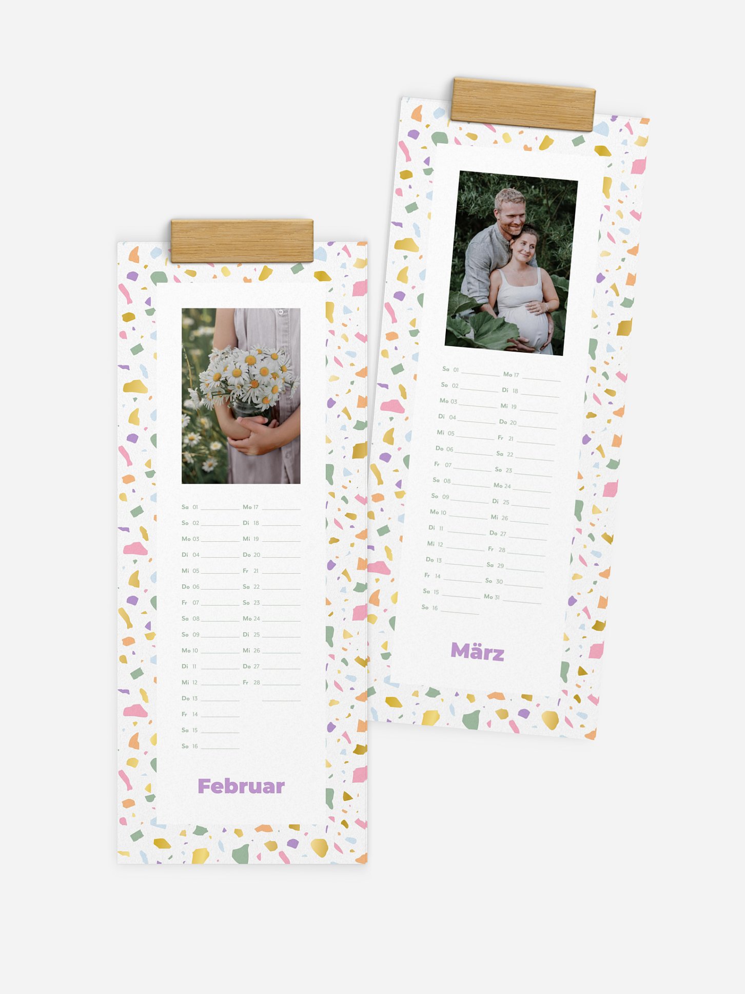 Wandkalender Jahresmosaik
