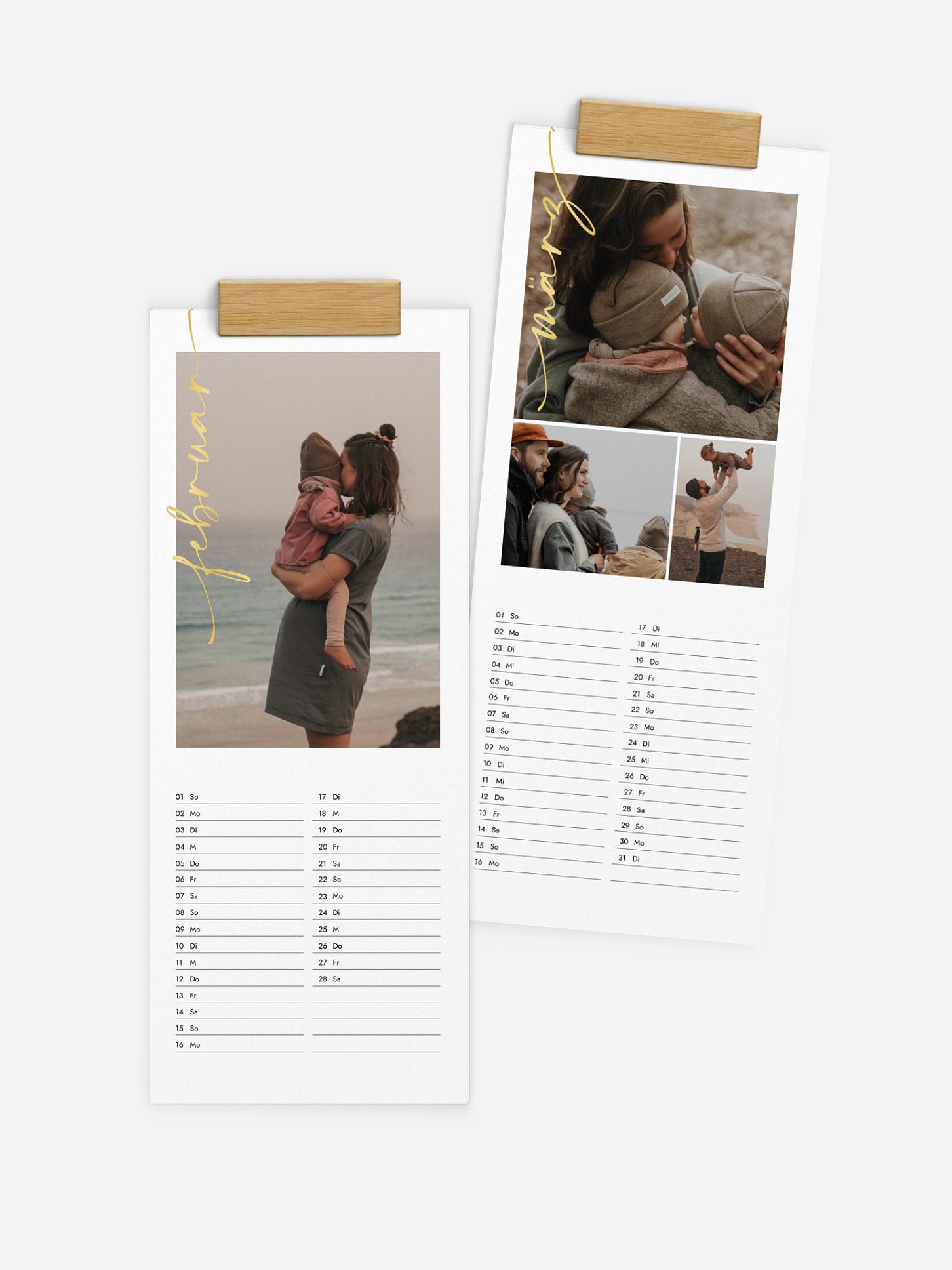 Wandkalender Lettered