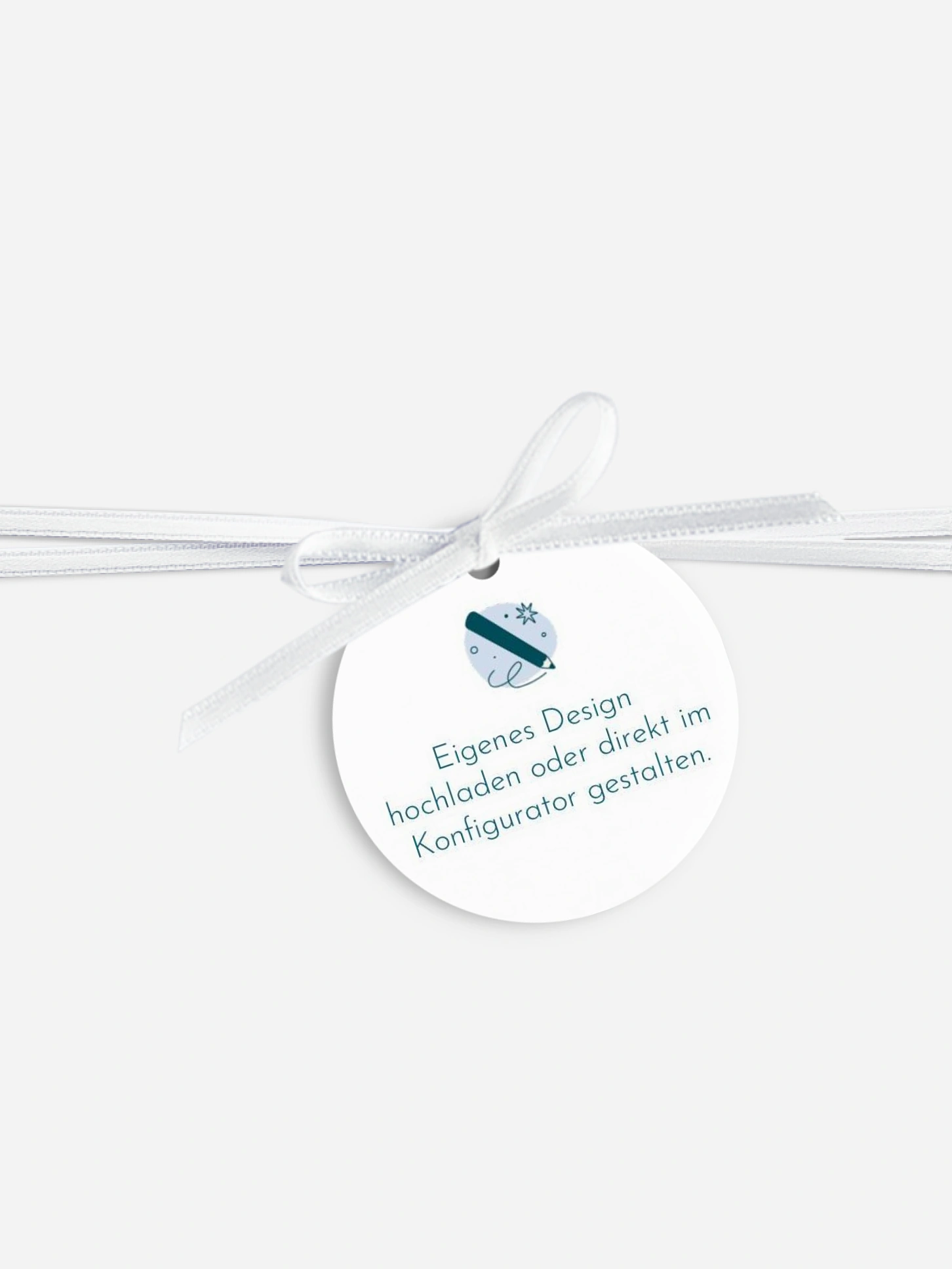Anhänger mit Band zur Hochzeit personalisiert Eigenes Design