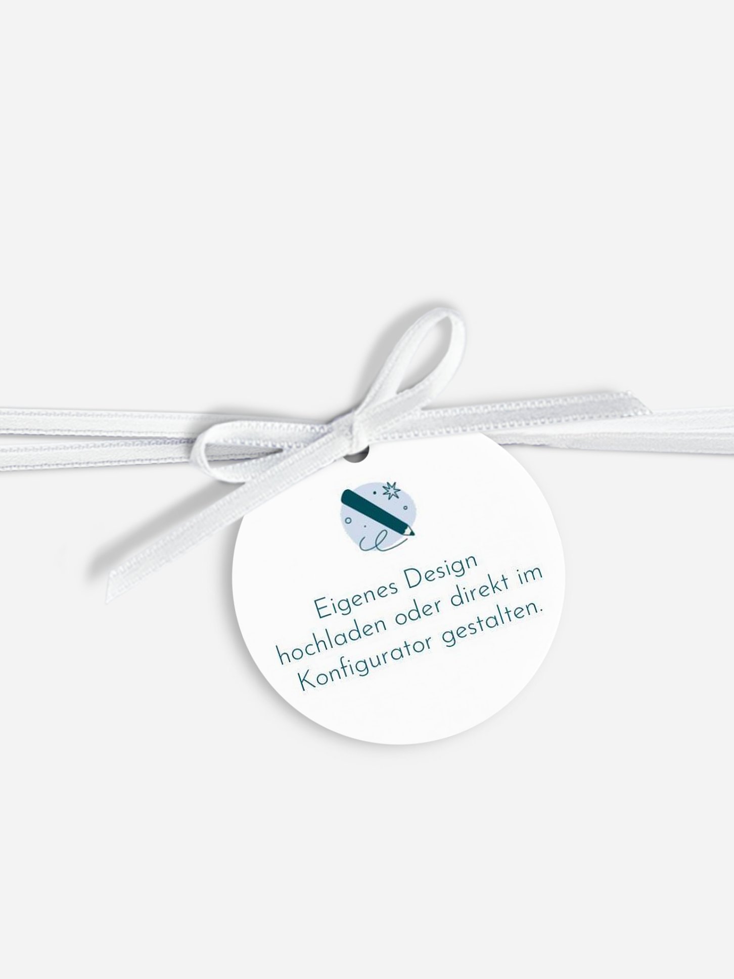 Anhänger mit Band zur Hochzeit Eigenes Design