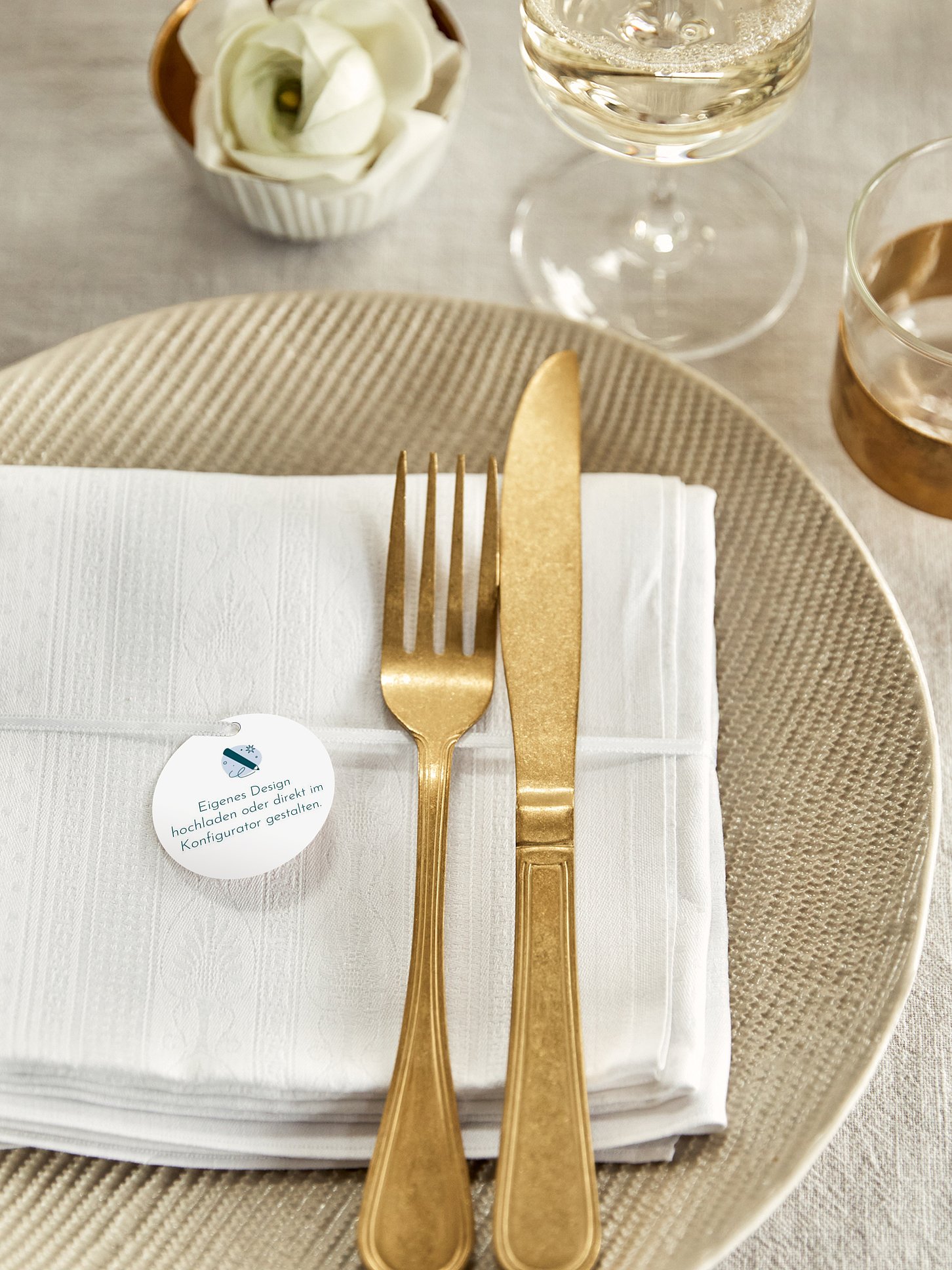 Anhänger mit Band zur Hochzeit Eigenes Design