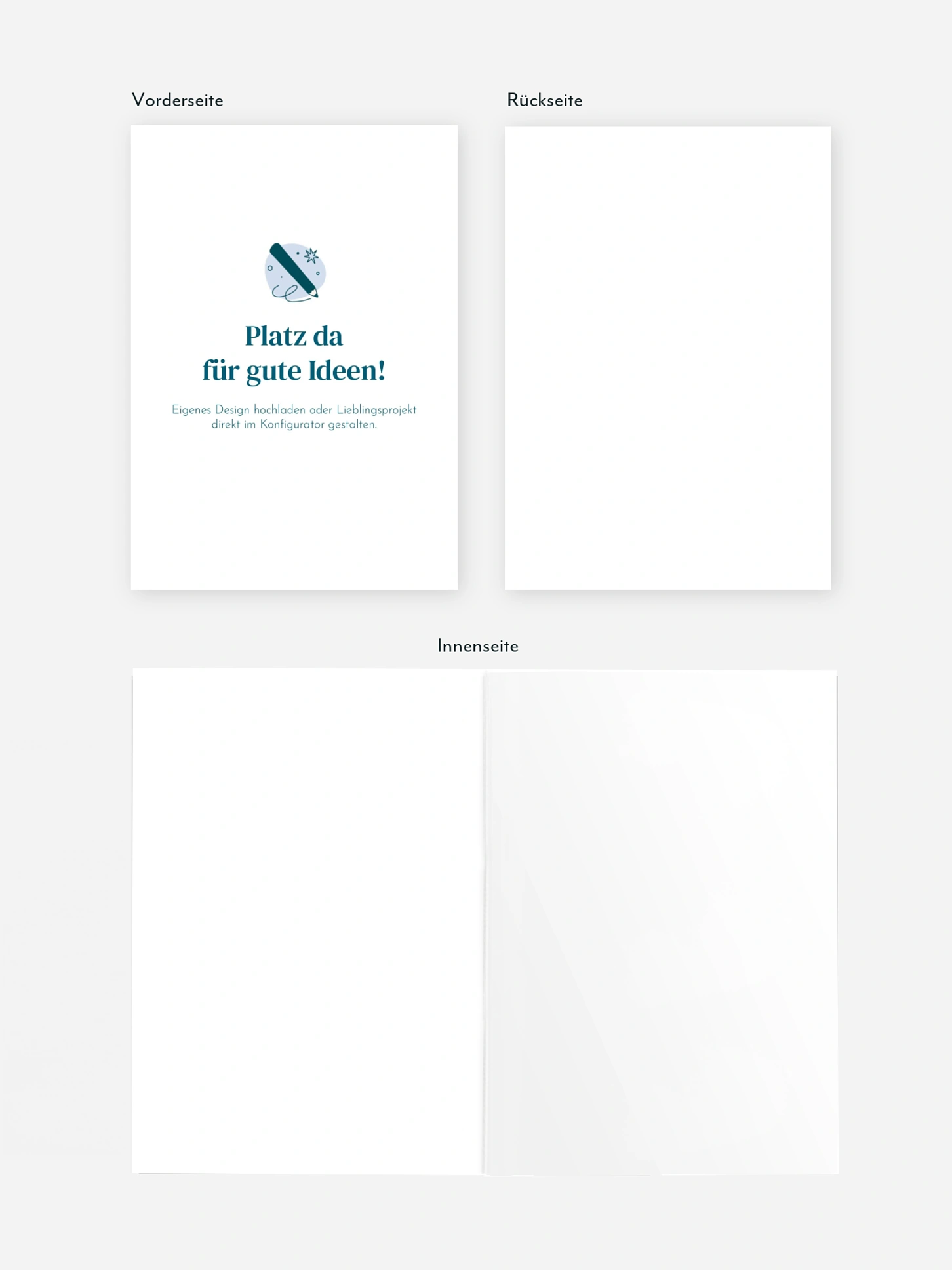 Geschäftliche Weihnachtskarte Eigenes Design