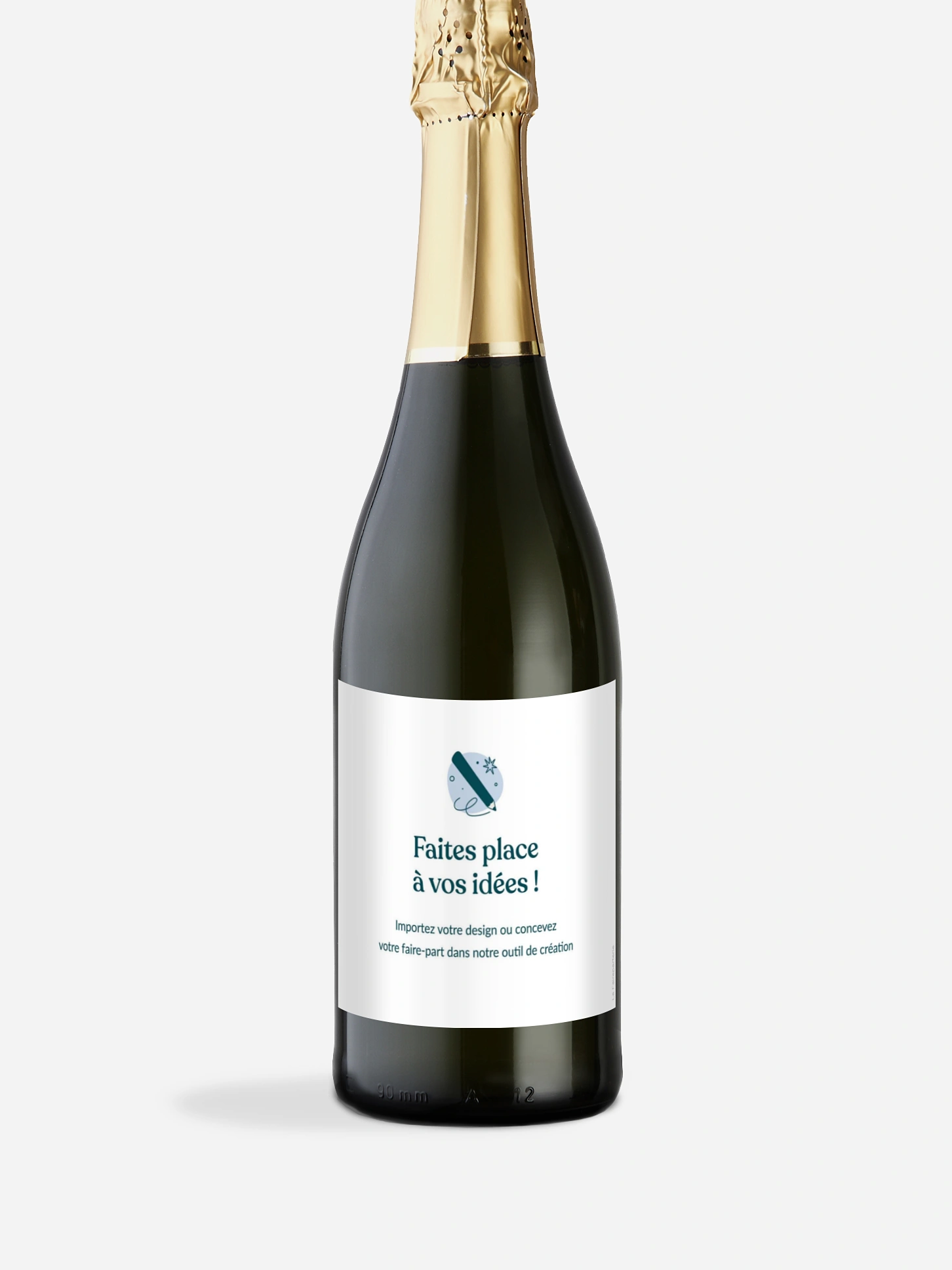 Étiquette pour bouteille 100% Personnalisable