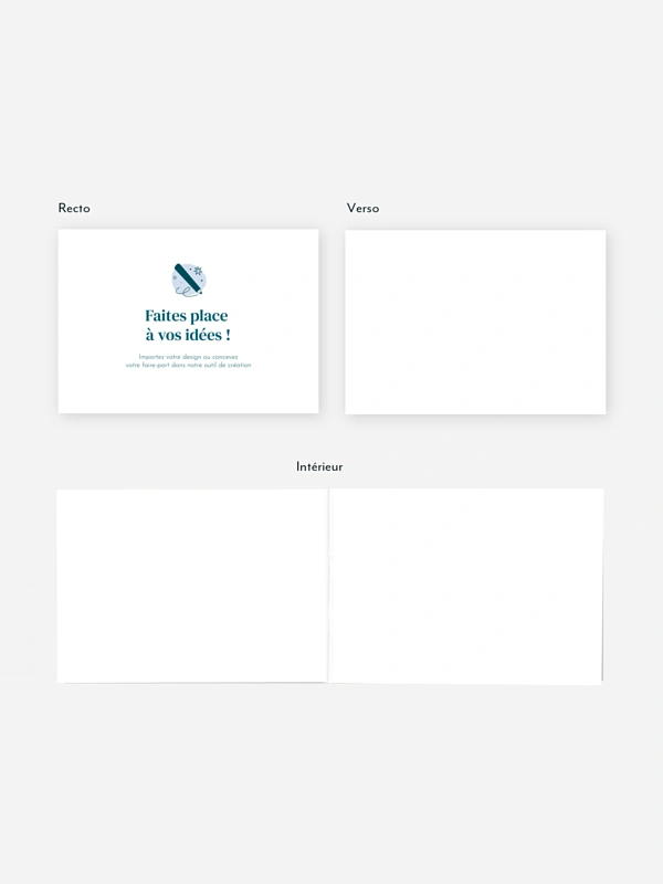 Faire-part naissance 100% Personnalisable