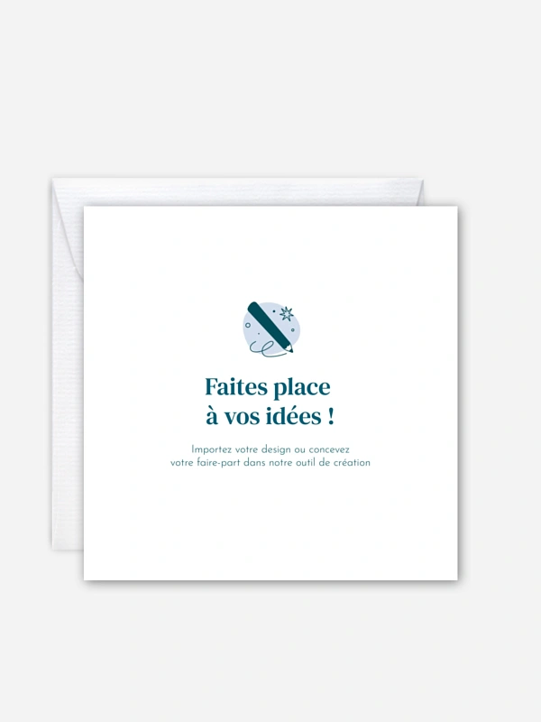 Faire-part naissance 100% Personnalisable