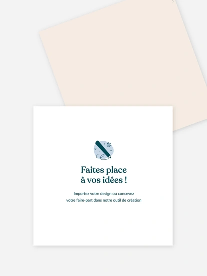 Faire-part naissance 100% Personnalisable 