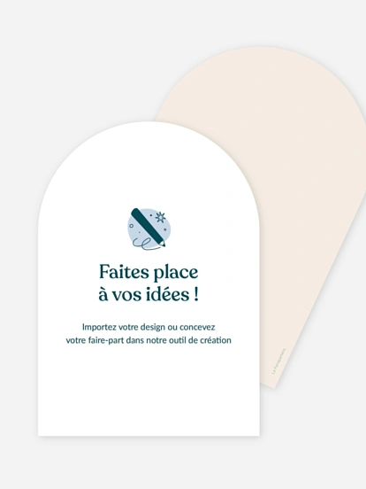 Faire-part naissance 100% Personnalisable 