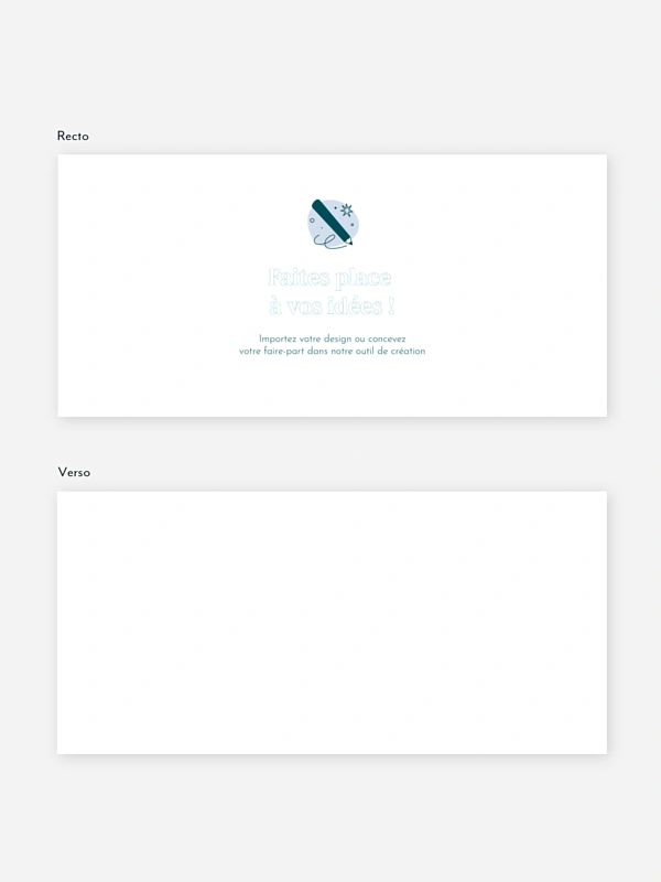 Carte de remerciements 100% Personnalisable