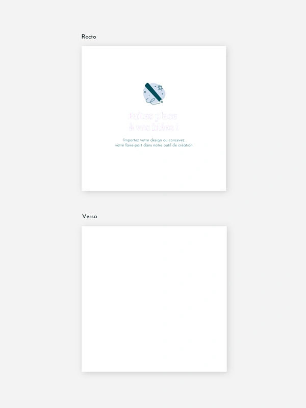 Carte de remerciements 100% Personnalisable