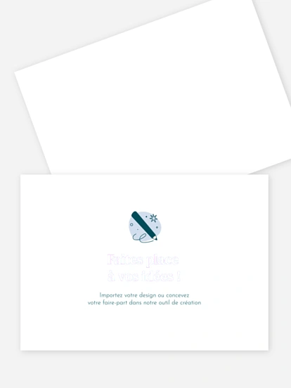Carte de remerciements 100% Personnalisable