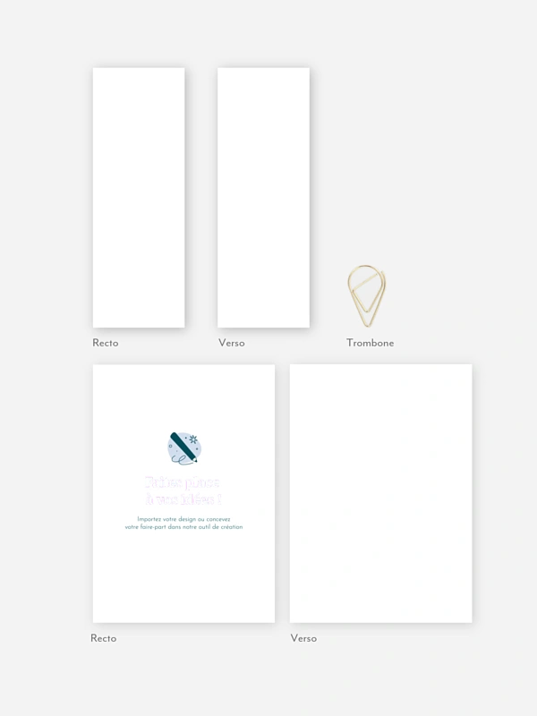 Faire-part mariage 100% Personnalisable