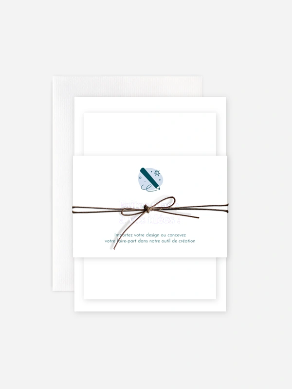 Faire-part mariage 100% Personnalisable