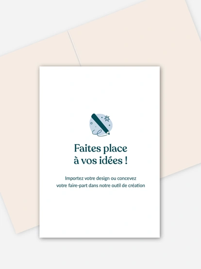 Faire-part mariage 100% Personnalisable