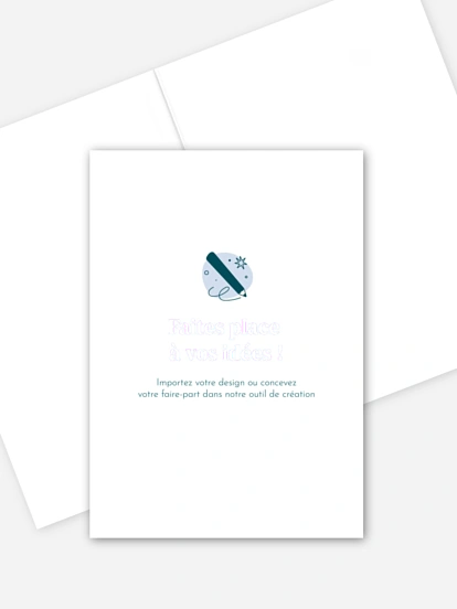 Faire-part mariage 100% Personnalisable