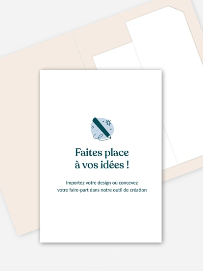 Faire-part mariage 100% Personnalisable