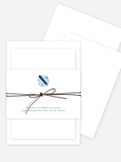 Faire-part mariage 100% Personnalisable