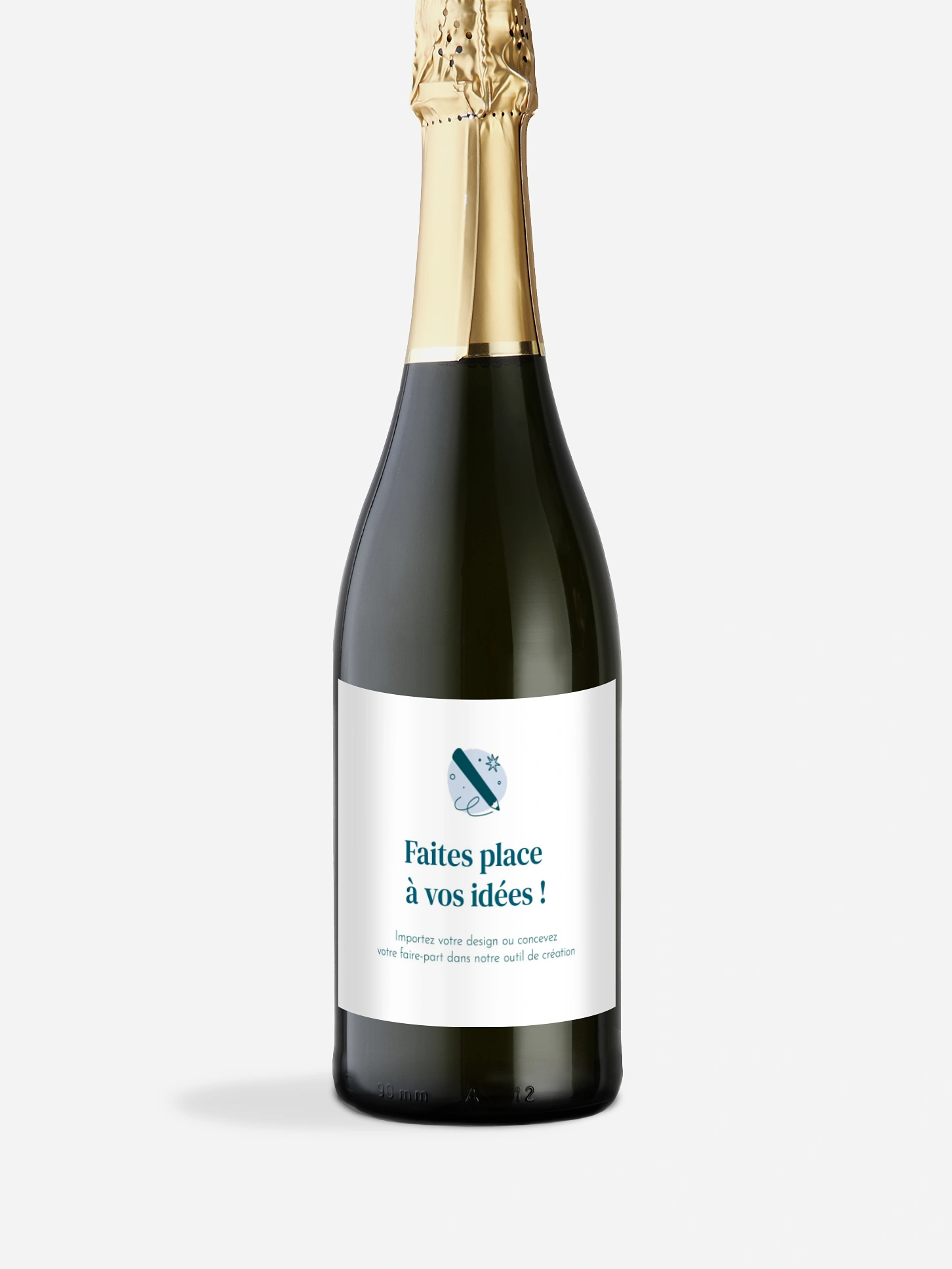 Étiquette bouteille 100% Personnalisable