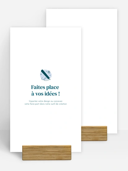Menu mariage 100% Personnalisable
