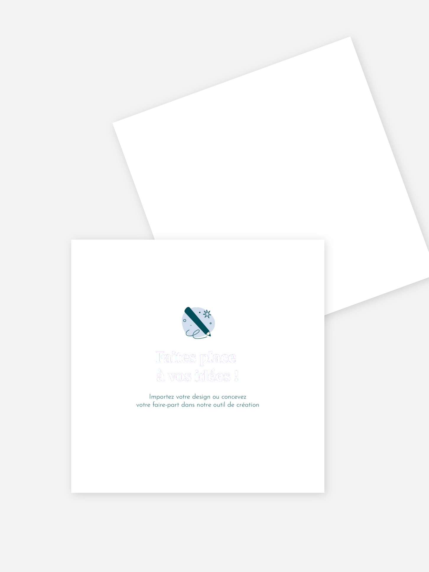 Carton d'invitation 100% Personnalisable