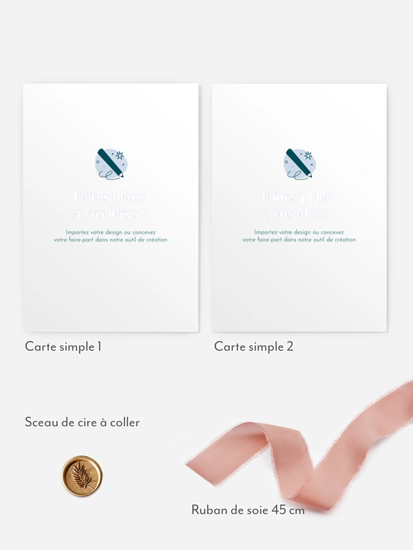 Faire-part de mariage 100% Personnalisable