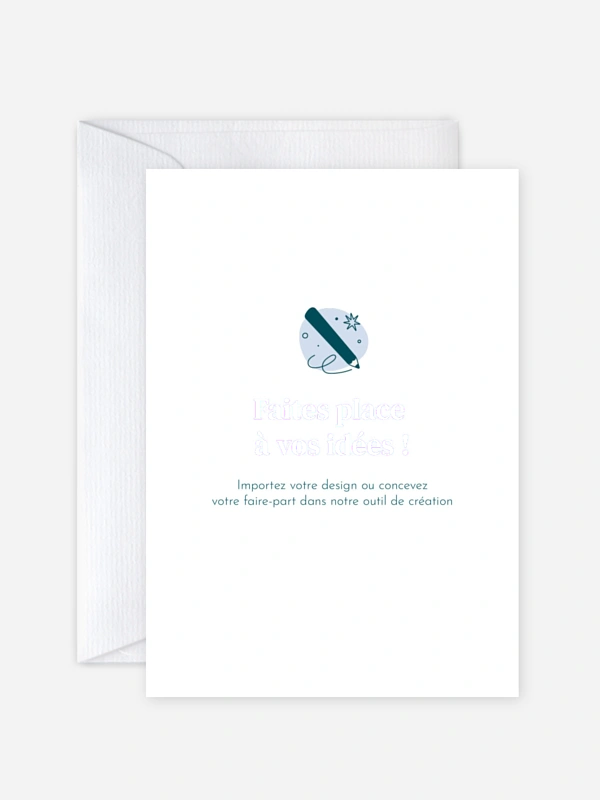 Faire-part de mariage 100% Personnalisable