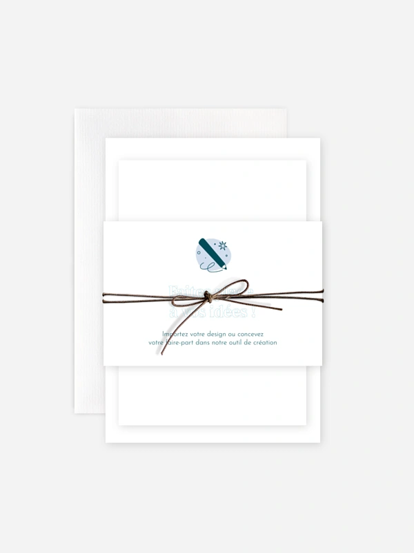 Faire-part de mariage 100% Personnalisable