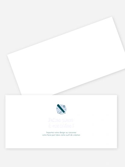 Faire-part de mariage 100% Personnalisable