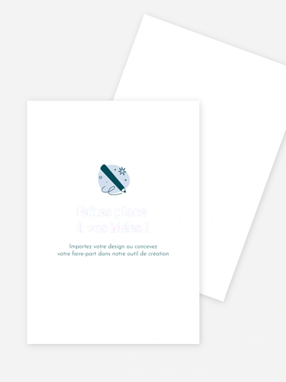 Faire-part de mariage 100% Personnalisable