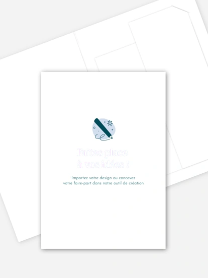 Faire-part de mariage 100% Personnalisable