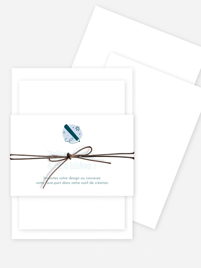 Faire-part de mariage 100% Personnalisable