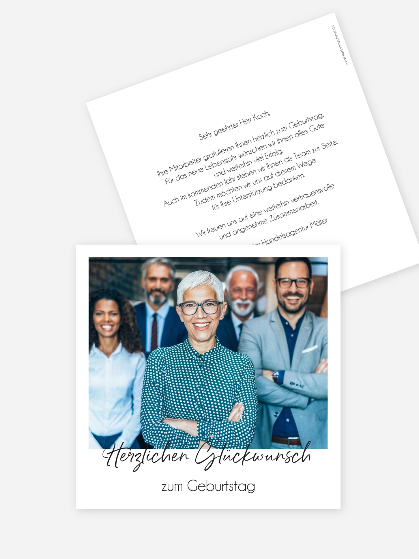 Grußkarte Fotogrüße Geschäftlich