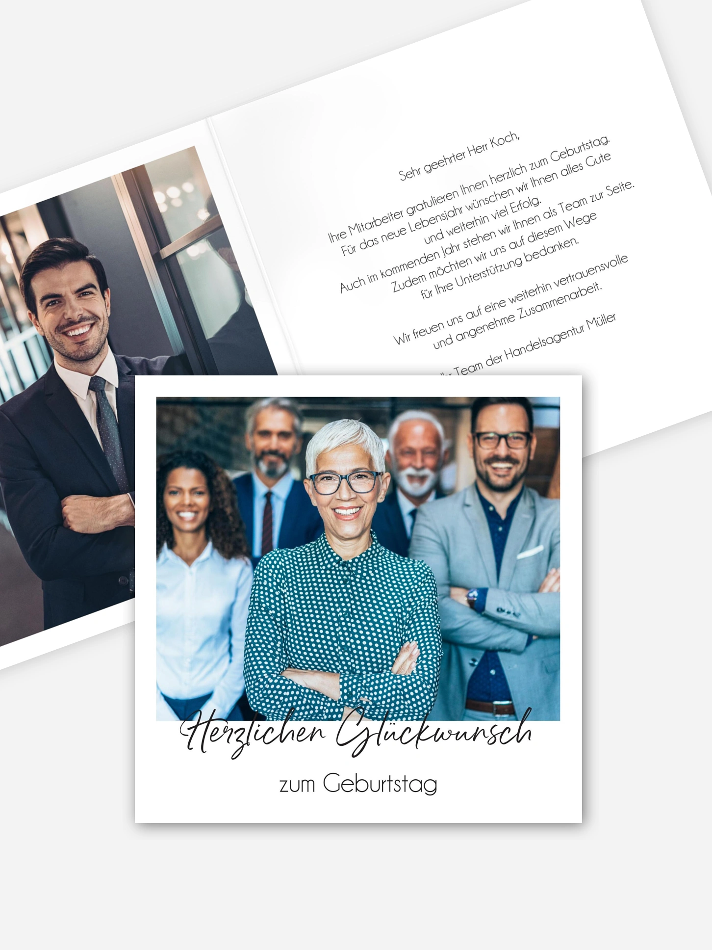 Grußkarte Fotogrüße Geschäftlich