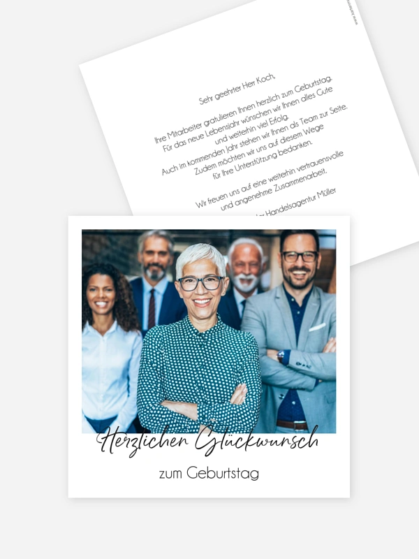 Fotogrüße Geschäftlich